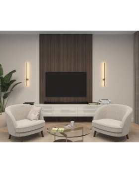 DK5012-SG Бра 800 мм, 3000К, IP20,7 Вт, матовое золото-foto3