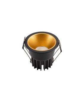 DK4500-GB Встраиваемый светильник, IP 20, 12 Вт, LED 3000, черно-золотой, алюминий-foto2