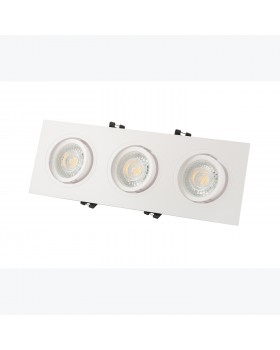 DK3023-WH Встраиваемый светильник, IP 20, 10 Вт, GU5.3, LED, белый, пластик-foto3