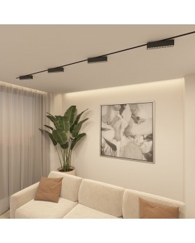 DK6444-BK Поворотный однофазный трековый светильник EDDER со светодиодом L273mm 220V 20W 30° 4000K IP20 черный алюминий-foto5