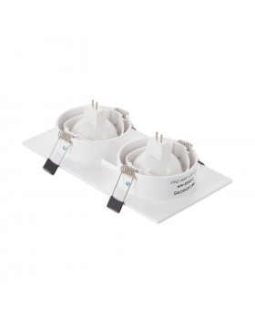DK3022-WH Встраиваемый светильник, IP 20, 10 Вт, GU5.3, LED, белый, пластик-foto12