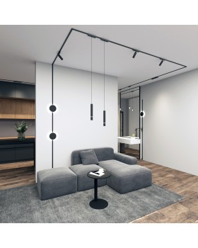 DK5377-BK Светильник для трека Air, серия Hang 2700-6500 со светодиодом, ?90*86mm, 48V DC, 4W, RA?95, 120°, 2700-6500K, IP20, черный, алюминий, стекло, акрил-foto6