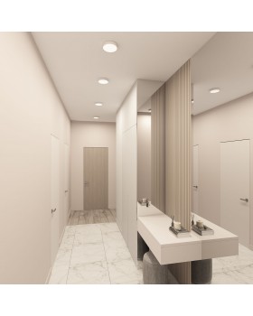 DK2850-WH Накладной светильник TAB 24 Вт, LED 3000K/4000K/6500K, IP 20, d160mm, белый, алюминий/акрил-foto5