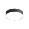 DK2850-BK Накладной светильник TAB 24 Вт, LED 3000K/4000K/6500K, IP 20, d160mm, черный, алюминий/акрил