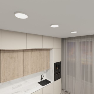 DK6520-WH Накладной светильник THIN, IP40, 18W, 3000K/4000K/6500K, переключатель цветовой температуры на корпусе, белый, полимер-foto5