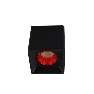 DK3080-BK+RD Светильник накладной IP 20, 10 Вт, GU5.3, LED, черный/красный, пластик