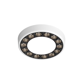 DK2441-WB Встраиваемый светильник DUAL 9+9 Вт, LED 4000K, IP 20, d120mm, белый/черный, алюминий/акрил-foto4