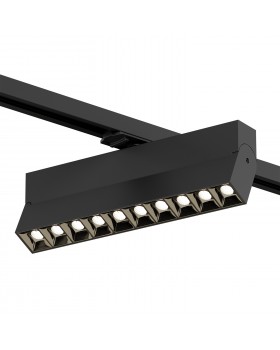 DK6636-BK Поворотный однофазный трековый светильник EDDER со светодиодом L271mm 220V 20W 30° 3000K IP20 черный алюминий