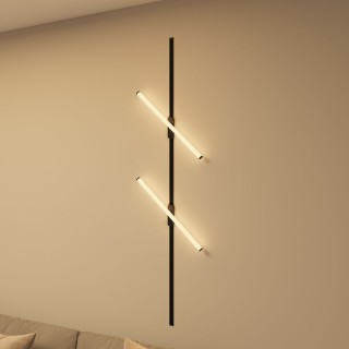 DK6638-BK Поворотный однофазный трековый светильник STROM со светодиодом L600mm 220V 15W 150° 3000K IP20 черный алюминий/акрил-foto5