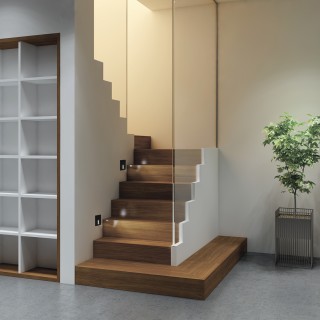 DK1030-BK Светильник встраиваемый в стену, IP 20, LED 3000K, 3 Вт, черный, алюминий-foto4