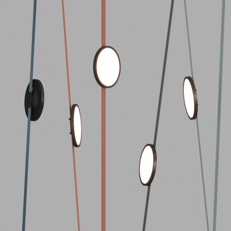 DK5566-BK Cветильник для трека-ремня Belty, серия Flow, со светодиодом, D168*H29.5мм, 48V DC, 10W, RA90, 120°, 4000K, IP20, черный, алюминий DK5566-BK Cветильник для трека-ремня Belty, серия Flow, со светодиодом, D168*H29.5мм, 48V DC, 10W, RA90, 120°, 4000K, IP20, черный, алюминий