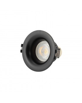 DK3024-BK Встраиваемый светильник, IP 20, 10 Вт, GU5.3, LED, черный, пластик