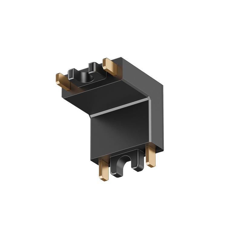 TR5212-BK Угловой соединитель 90° стена-потолок, для трека Air, серия Base, черный, пластик TR5212-BK Угловой соединитель 90° стена-потолок, для трека Air, серия Base, черный, пластик
