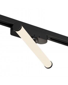 DK6438-BK Поворотный однофазный трековый светильник STROM со светодиодом L300mm 220V 10W 150° 3000K IP20 черный алюминий/акрил-foto3