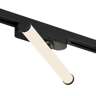 DK6438-BK Поворотный однофазный трековый светильник STROM со светодиодом L300mm 220V 10W 150° 3000K IP20 черный алюминий/акрил-foto3