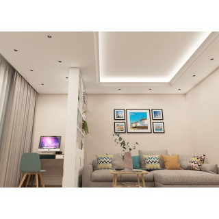 DK3061-WH+BK Встраиваемый светильник, IP 20, 10 Вт, GU5.3, LED, белый/черный, пластик-foto2