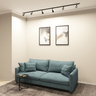 DK6050-BK Трековый светильник IP 20, 15 Вт, GU10, черный, алюминий, пластик-foto4