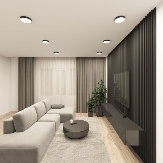 DK2851-BK Накладной светильник TAB 36 Вт, LED LED 3000K/4000K/6500K, IP 20, d212mm, черный, алюминий/акрил-foto5