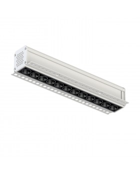 DK2532-WB Встраиваемый светильник SPACE со светодиодом под шпатлевку L240mm 220V 20W 38° 4000К IP20 белый/черный алюминий DK2532-WB Встраиваемый светильник SPACE со светодиодом под шпатлевку L240mm 220V 20W 38° 4000К IP20 белый/черный алюминий