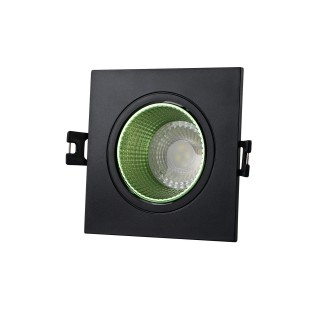 DK3071-BK+GR Встраиваемый светильник, IP 20, 10 Вт, GU5.3, LED, черный/зеленый, пластик