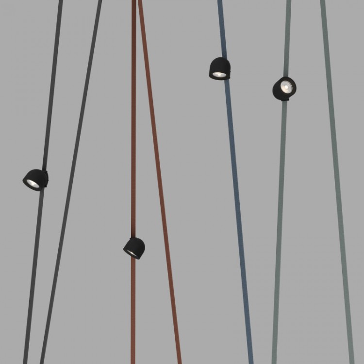 DK5540-BK Поворотный светильник для трека-ремня Belty, серия Spot, со светодиодом, D100*H107мм, 48V DC, 12W, RA90, 38°, 4000K, IP20, черный, алюминий DK5540-BK Поворотный светильник для трека-ремня Belty, серия Spot, со светодиодом, D100*H107мм, 48V DC, 12W, RA90, 38°, 4000K, IP20, черный, алюминий