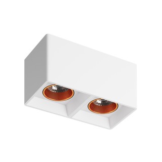 DK3085-WH+BR Светильник накладной IP 20, 10 Вт, GU5.3, LED, белый/бронзовый, пластик-foto2