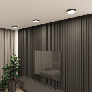 DK2851-BK Накладной светильник TAB 36 Вт, LED LED 3000K/4000K/6500K, IP 20, d212mm, черный, алюминий/акрил-foto6