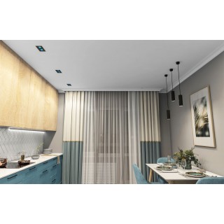 DK3072-BK+CY Встраиваемый светильник, IP 20, 10 Вт, GU5.3, LED, черный/голубой, пластик-foto2