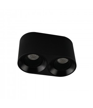 DK3096-BK Светильник накладной IP 20, 10 Вт, GU5.3, LED, черный/черный, пластик