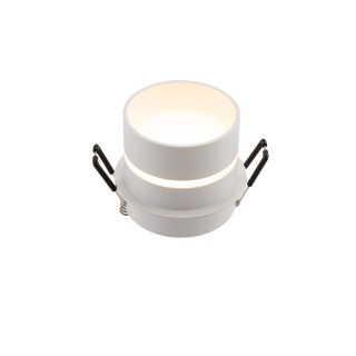 DK2404-WH Встраиваемый светильник влагозащ., IP 44, до 15 Вт, GU10, белый, алюминий