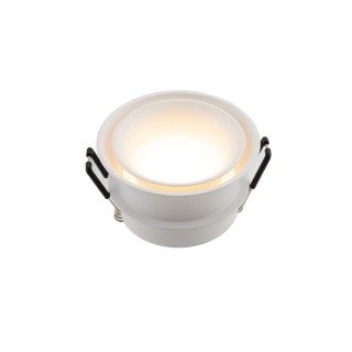 DK2403-WH Встраиваемый светильник влагозащ., IP 44, 15 Вт, GU10, белый, алюминий