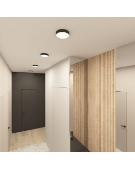 DK2850-BK Накладной светильник TAB 24 Вт, LED 3000K/4000K/6500K, IP 20, d160mm, черный, алюминий/акрил-foto6