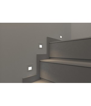 DK1016-WH Светильник встраиваемый в стену, IP 54, LED, 3 Вт, белый, алюминий-foto3