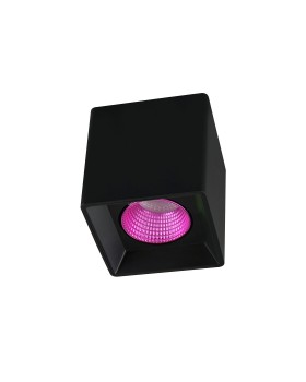 DK3080-BK+PI Светильник накладной IP 20, 10 Вт, GU5.3, LED, черный/розовый, пластик