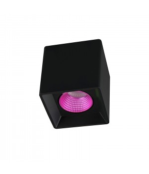DK3080-BK+PI Светильник накладной IP 20, 10 Вт, GU5.3, LED, черный/розовый, пластик