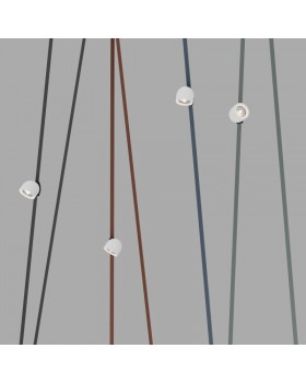 DK5540-WH+BK Поворотный светильник для трека-ремня Belty, серия Spot, со светодиодом, D100*H107мм, 48V DC, 12W, RA90, 38°, 4000K, IP20, белый с черным, алюминий-foto4