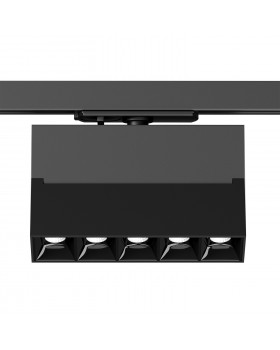 DK6446-BK Поворотный однофазный трековый светильник EDDER со светодиодом L136mm 220V 10W 30° 4000K IP20 черный алюминий-foto3