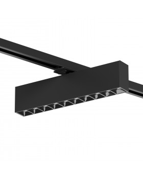 DK6444-BK Поворотный однофазный трековый светильник EDDER со светодиодом L273mm 220V 20W 30° 4000K IP20 черный алюминий-foto3