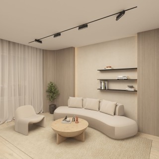 DK6646-BK Поворотный однофазный трековый светильник EDDER со светодиодом L271mm 220V 20W 30° 4000K IP20 черный алюминий-foto4