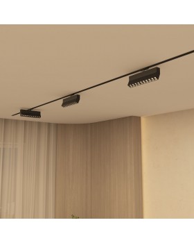 DK6636-BK Поворотный однофазный трековый светильник EDDER со светодиодом L271mm 220V 20W 30° 3000K IP20 черный алюминий-foto5