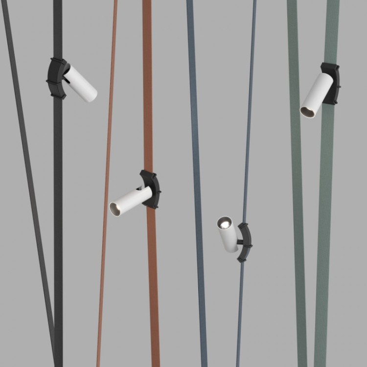 DK5546-BW+BK Поворотный светильник для трека-ремня Belty, серия Spot, со светодиодом, D35*L126.5мм, 48V DC, 7W, RA90, 30°, 4000K, IP20, белый с черным, алюминий DK5546-BW+BK Поворотный светильник для трека-ремня Belty, серия Spot, со светодиодом, D35*L126.5мм, 48V DC, 7W, RA90, 30°, 4000K, IP20, белый с черным, алюминий