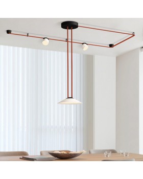 DK5564-WH+BK Cветильник для трека-ремня Belty, серия Flow, со светодиодом, D300*H71мм, 48V DC, 20W, RA90, 120°, 4000K, IP20, белый с черным, алюминий-foto10