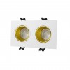 DK3072-WH+YE Встраиваемый светильник, IP 20, 10 Вт, GU5.3, LED, белый/желтый, пластик