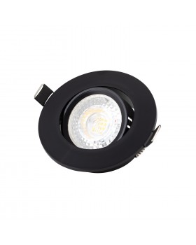 DK3020-BK Встраиваемый светильник, IP 20, 10 Вт, GU5.3, LED, черный, пластик-foto2