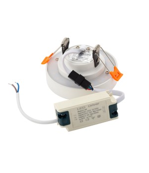 DK4005-WH Встраиваемый светильник, IP 20, 9 Вт, LED 3000, белый, алюминий-foto2