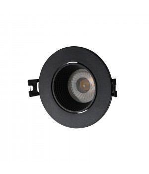 DK3061-BK Встраиваемый светильник, IP 20, 10 Вт, GU5.3, LED, черный/черный, пластик