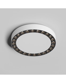 DK2841-WB Накладной светильник DUAL 18+18 Вт, LED 4000K, IP 20, d212mm, белый/черный, алюминий/акрил-foto3