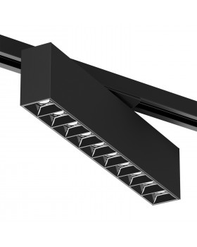 DK6444-BK Поворотный однофазный трековый светильник EDDER со светодиодом L273mm 220V 20W 30° 4000K IP20 черный алюминий-foto2