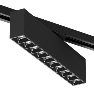 DK6444-BK Поворотный однофазный трековый светильник EDDER со светодиодом L273mm 220V 20W 30° 4000K IP20 черный алюминий-foto2