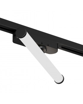 DK6448-BK Поворотный однофазный трековый светильник STROM со светодиодом L300mm 220V 10W 150° 4000K IP20 черный алюминий/акрил-foto3